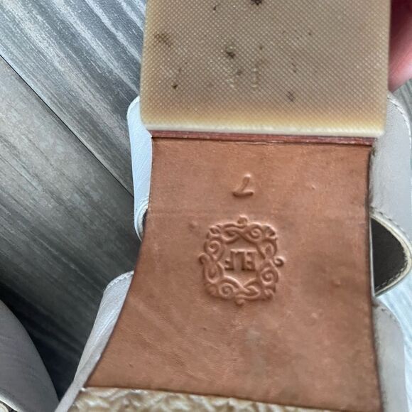 Balielf Taj Mahal white pointy toe mules size 7 - Picture 7 of 7